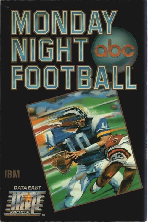 ABC Monday Night Football box art for Commodore 64